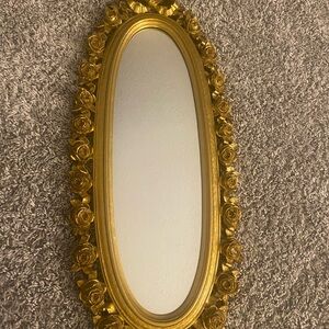 vintage Syroco gold plastic wall mirror